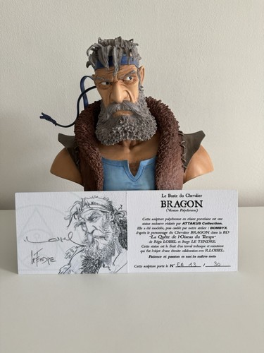 Statuette buste bragon - bragon, ex